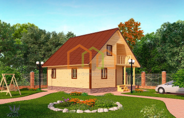 Дом из бруса 8х8